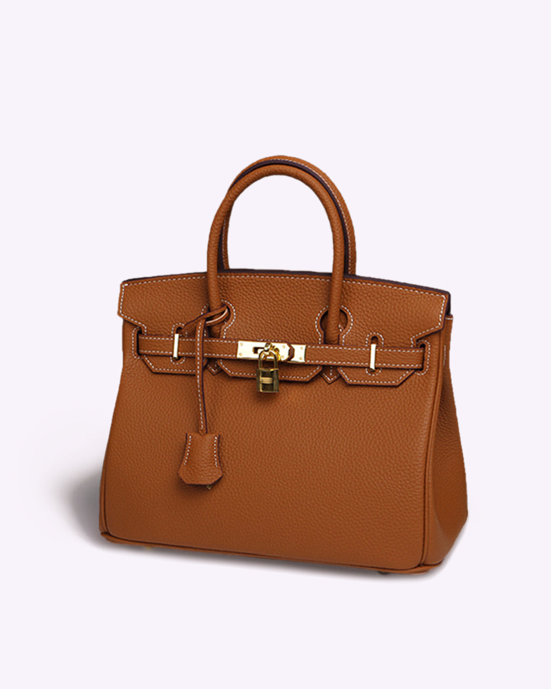 Gabrielle | Lederhandtasche mit viel Stauraum-Braun-Mittel-Becker Boutique