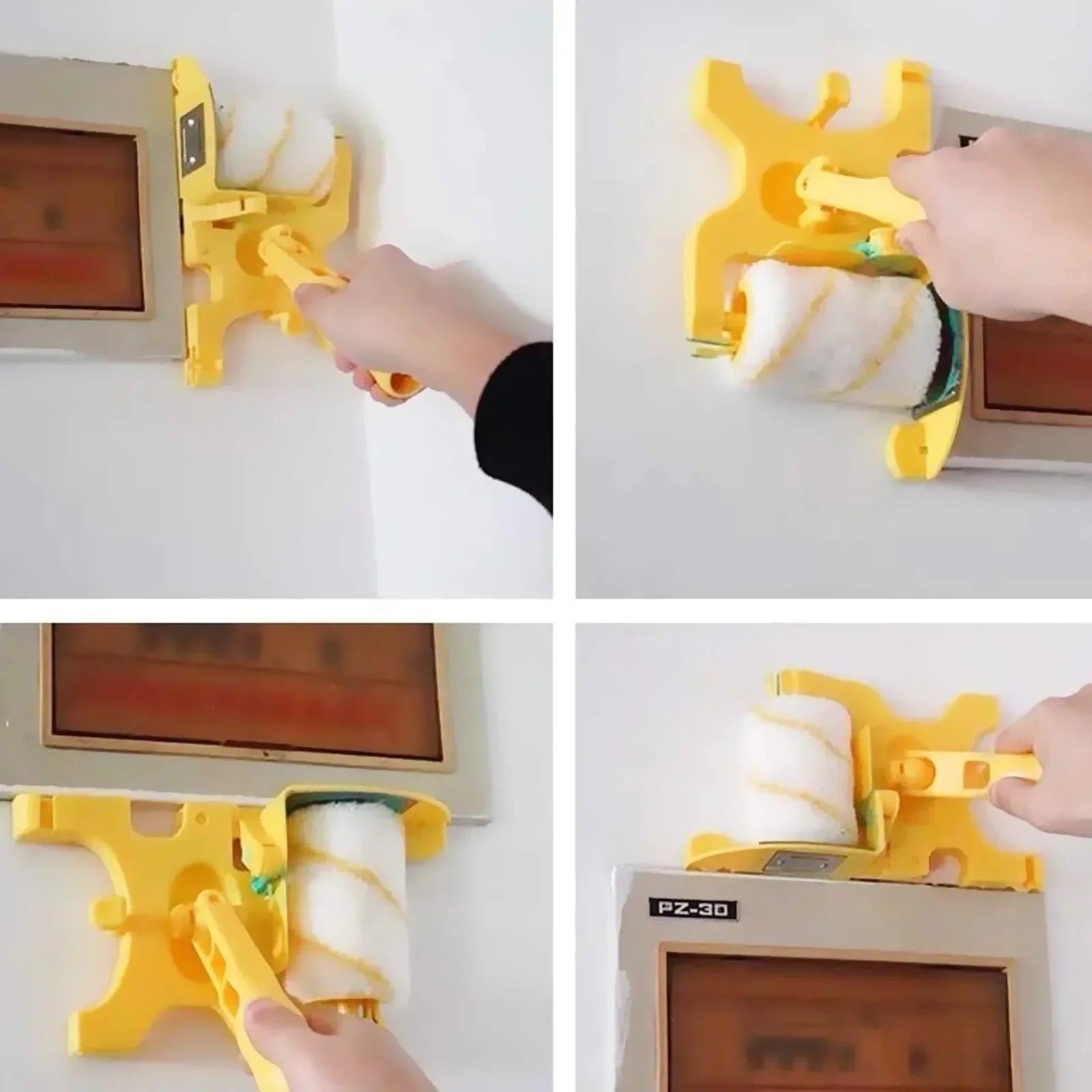 GaplessGlide | Perfekte Werkzeuge zum Malen von Kanten-1 Bürste + 2 Rollen + 2 Bürsten-Becker Boutique