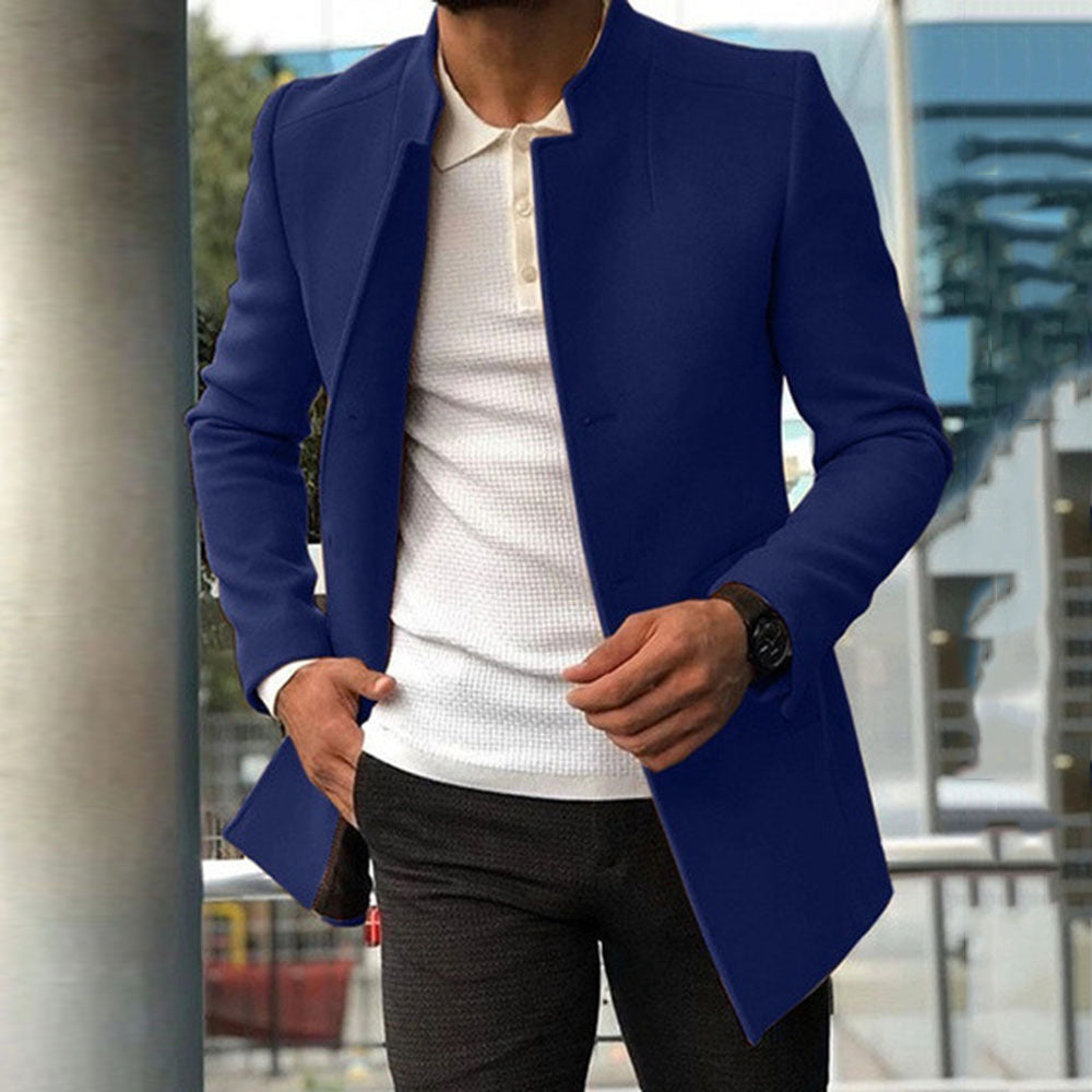 Gavin | Klassische Jacke für den Frühling-Blau-S-Becker Boutique