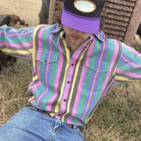 Men's Shirt | Striped & Long Sleeve Vintage Style