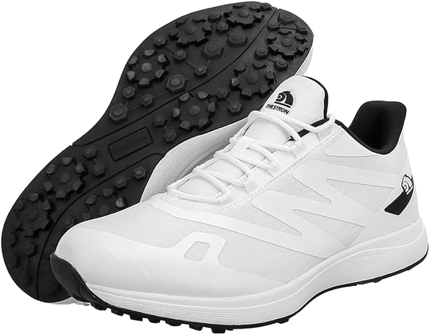 Golfpro Max | Leichte, stoßdämpfende Golfschuhe mit Grip-Weiß-39-Becker Boutique