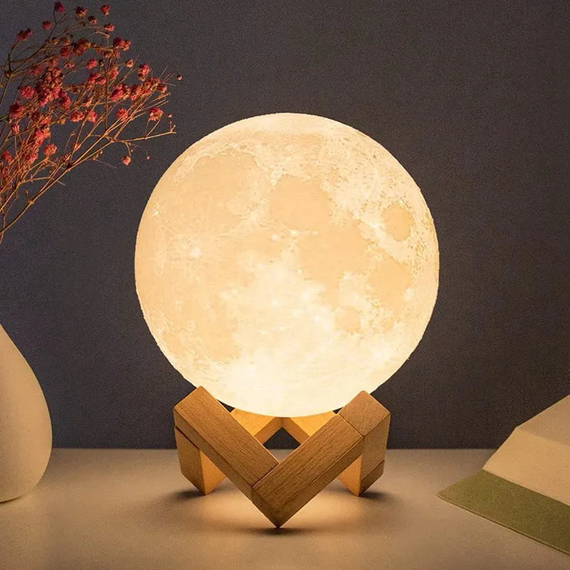 GoodNight | Moon Nachtlampe-Batteriebetriebenes warmes Licht-8.5cm-Becker Boutique