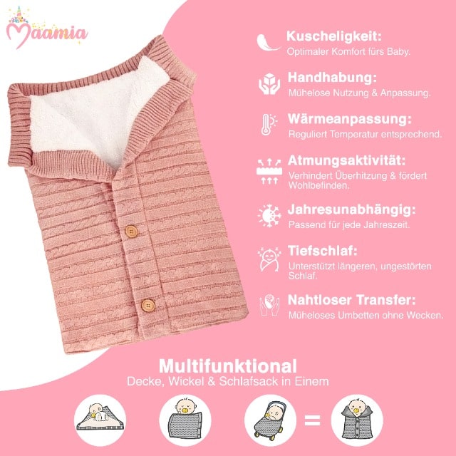 Greta | Babyschlafsack mit Fleece-Fell-Becker Boutique