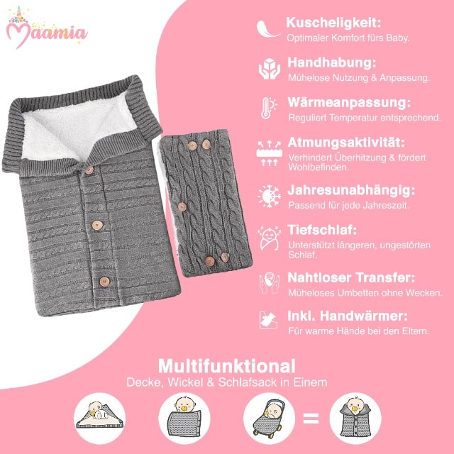 Greta | Babyschlafsack mit Fleece-Fell-Becker Boutique