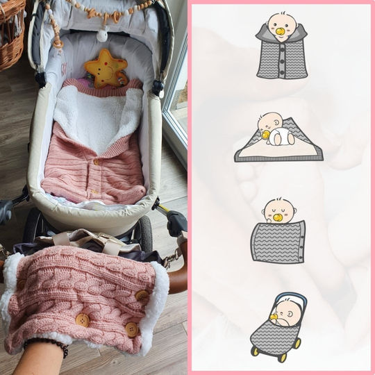 Greta | Babyschlafsack mit Fleece-Fell-Becker Boutique