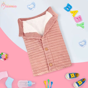 Greta | Babyschlafsack mit Fleece-Fell-Rosa-40x70 cm-Becker Boutique