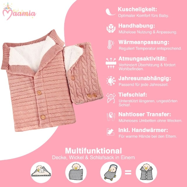 Greta | Babyschlafsack mit Fleece-Fell-Becker Boutique