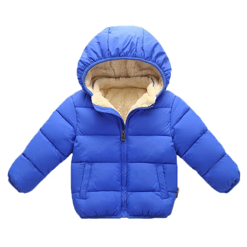 Baby & Kinder Winterjacke | Warm Gefüttert mit Fleece & Kapuze