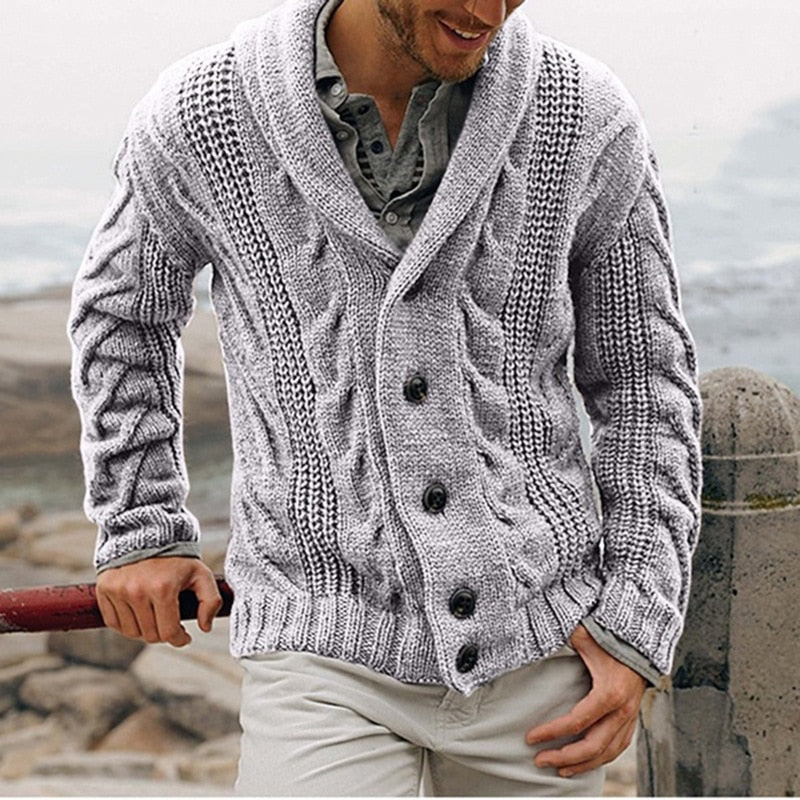 Herren Warme Cardigan | Knopfen