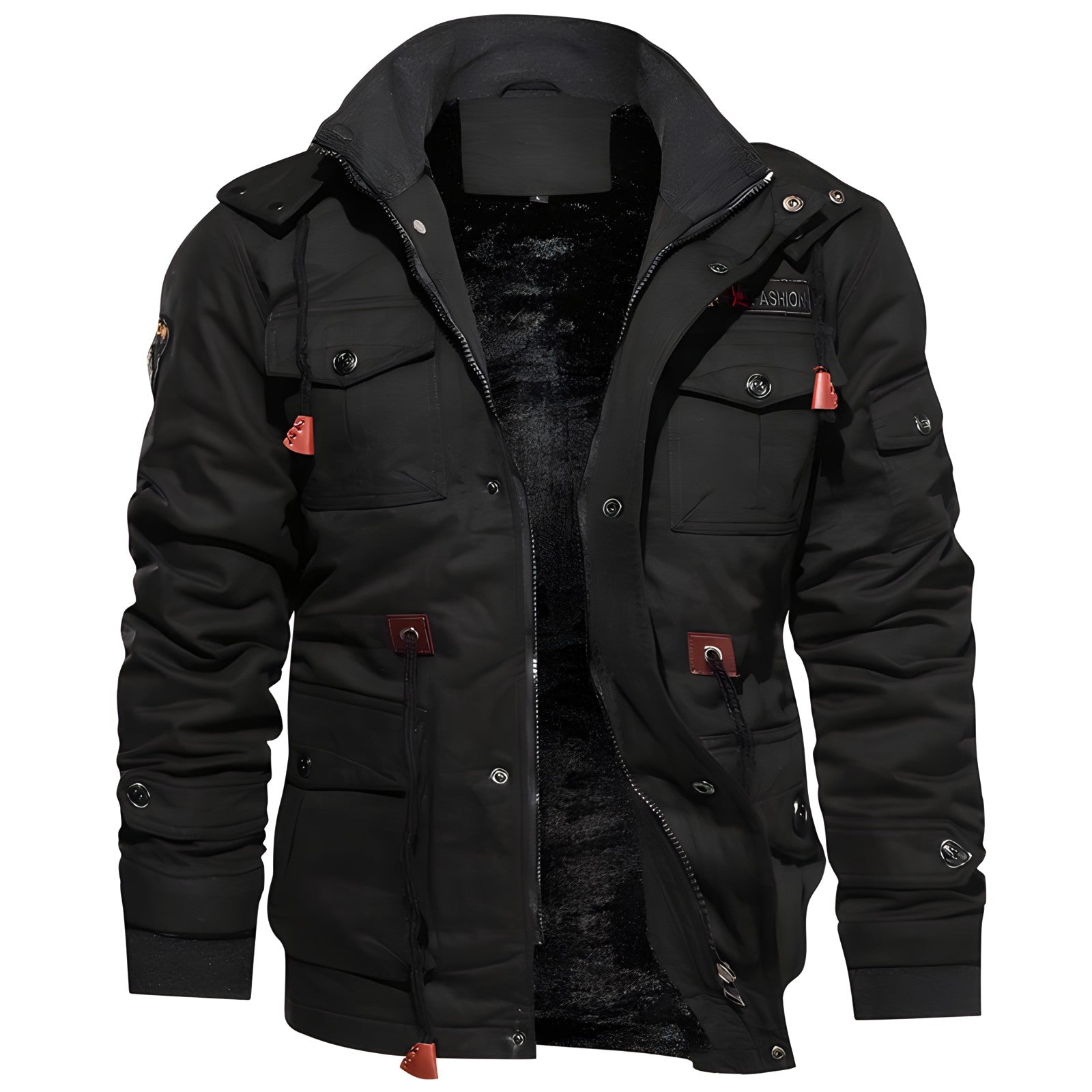 Herren Winterjacke | Militär Style mit Taschen