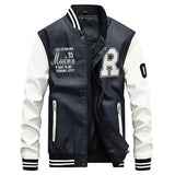 Men's Leather Bomber Jacket | Varsity Style