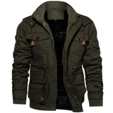Men's Winter Jacket | Military Style with Pockets
