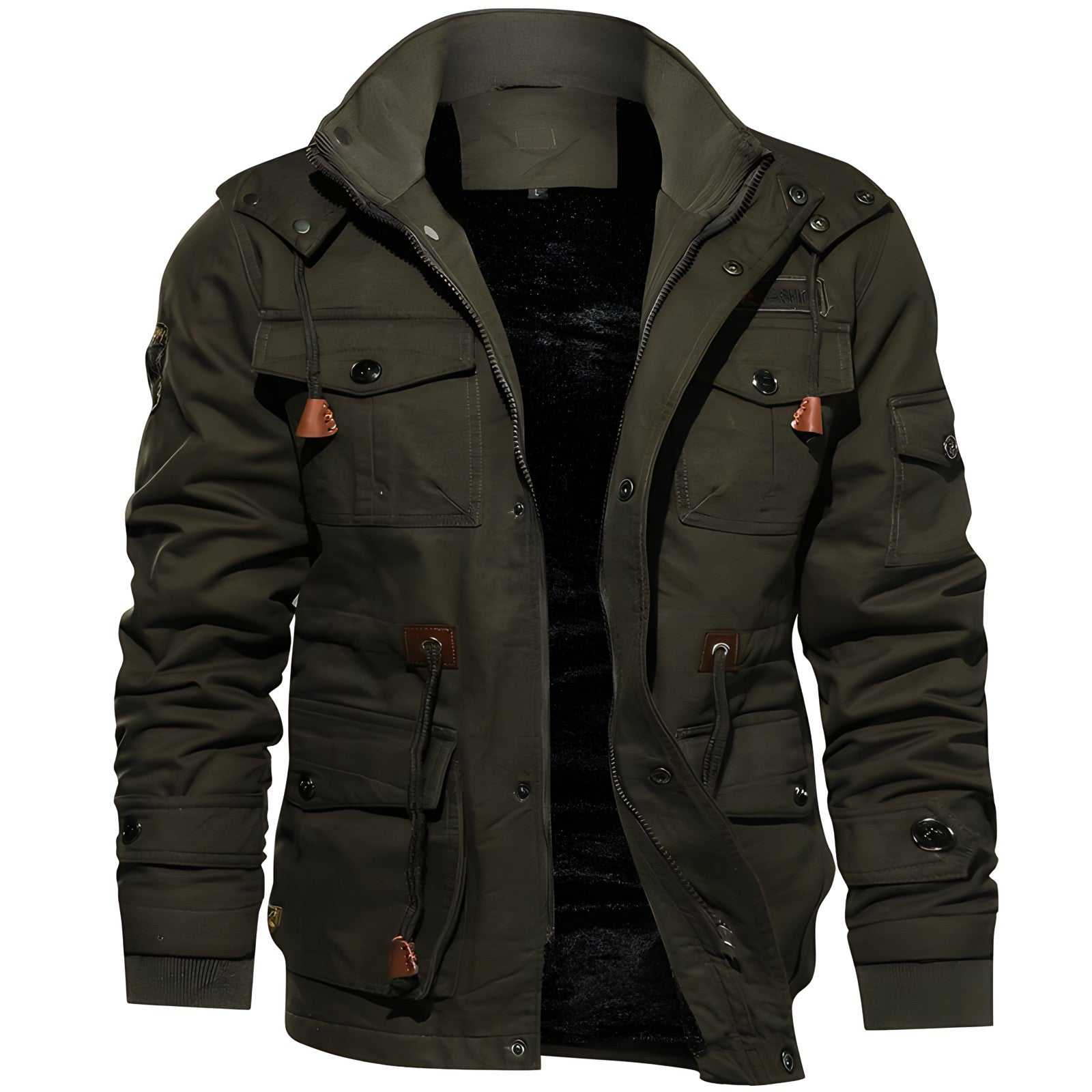 Herren Winterjacke | Militär Style mit Taschen
