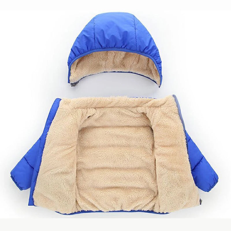 Baby & Kids Winter Jacket | Warmly lined with fleece & hood