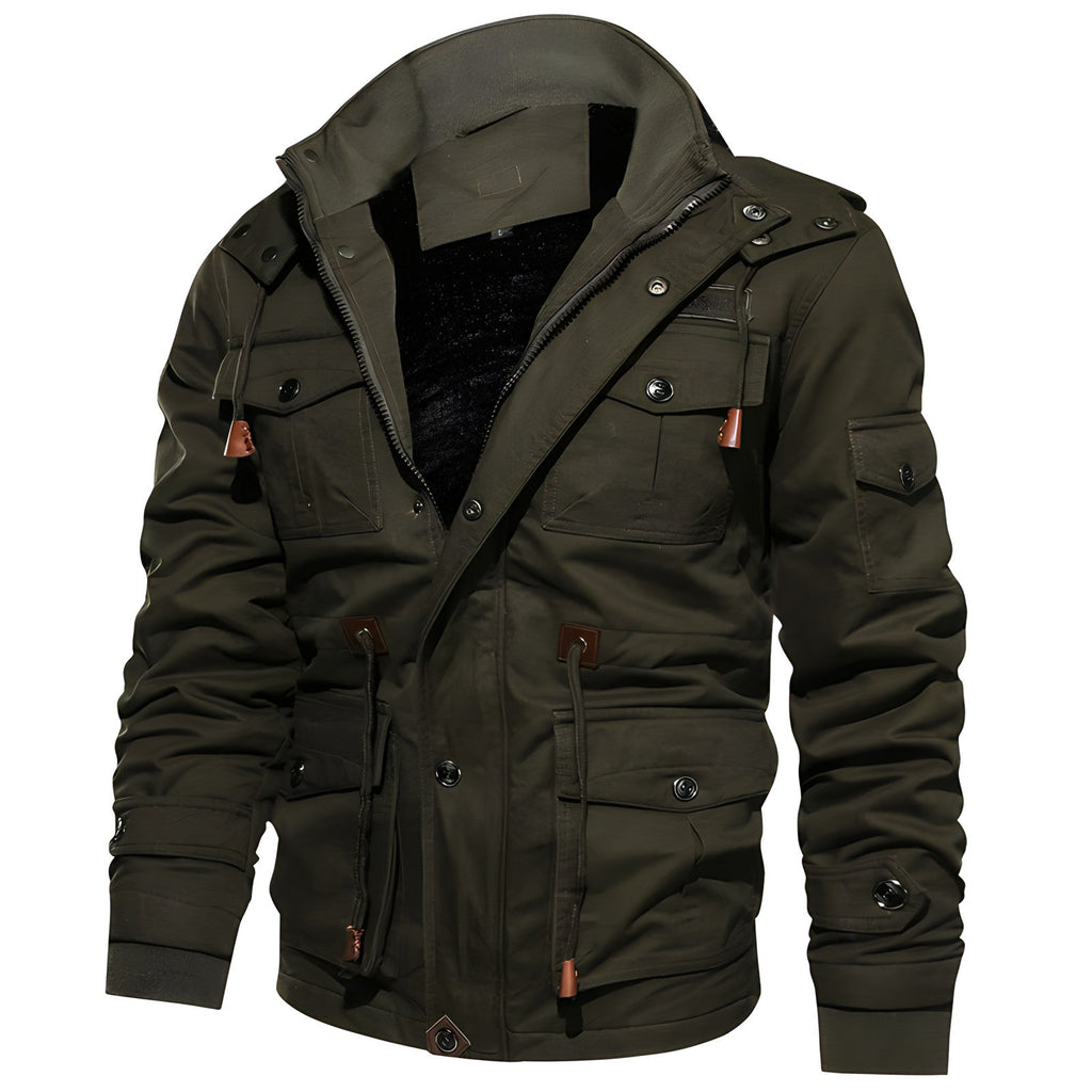 Herren Winterjacke | Militär Style mit Taschen