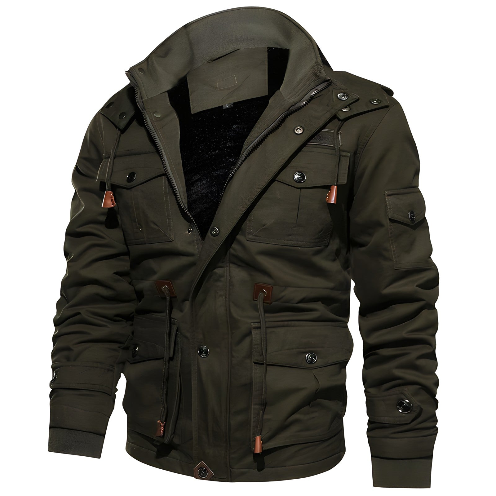 Herren Winterjacke | Militär Style mit Taschen