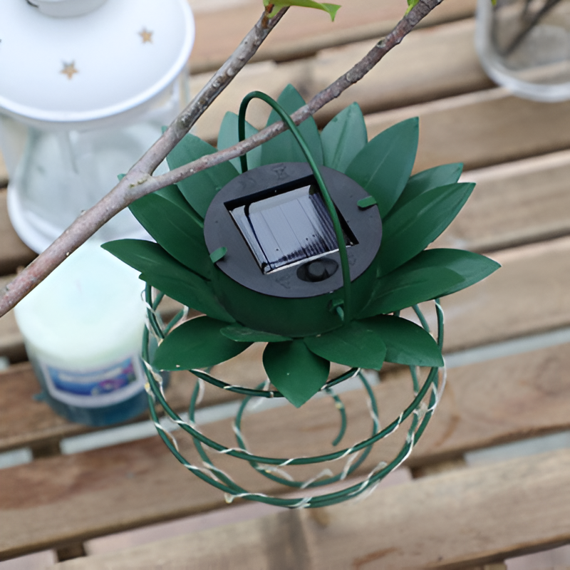 Hängende Ananas | Dekorative Solarleuchten für den Garten-Ananas (1+1)-Becker Boutique
