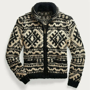 Hanno | Harajuku Strickjacke für Männer-Schwarz-S-Becker Boutique