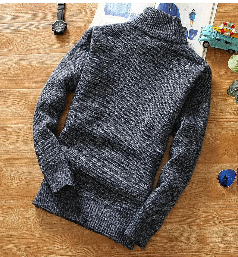 Sammy | Grob gestrickter Pullover mit Reißverschluss