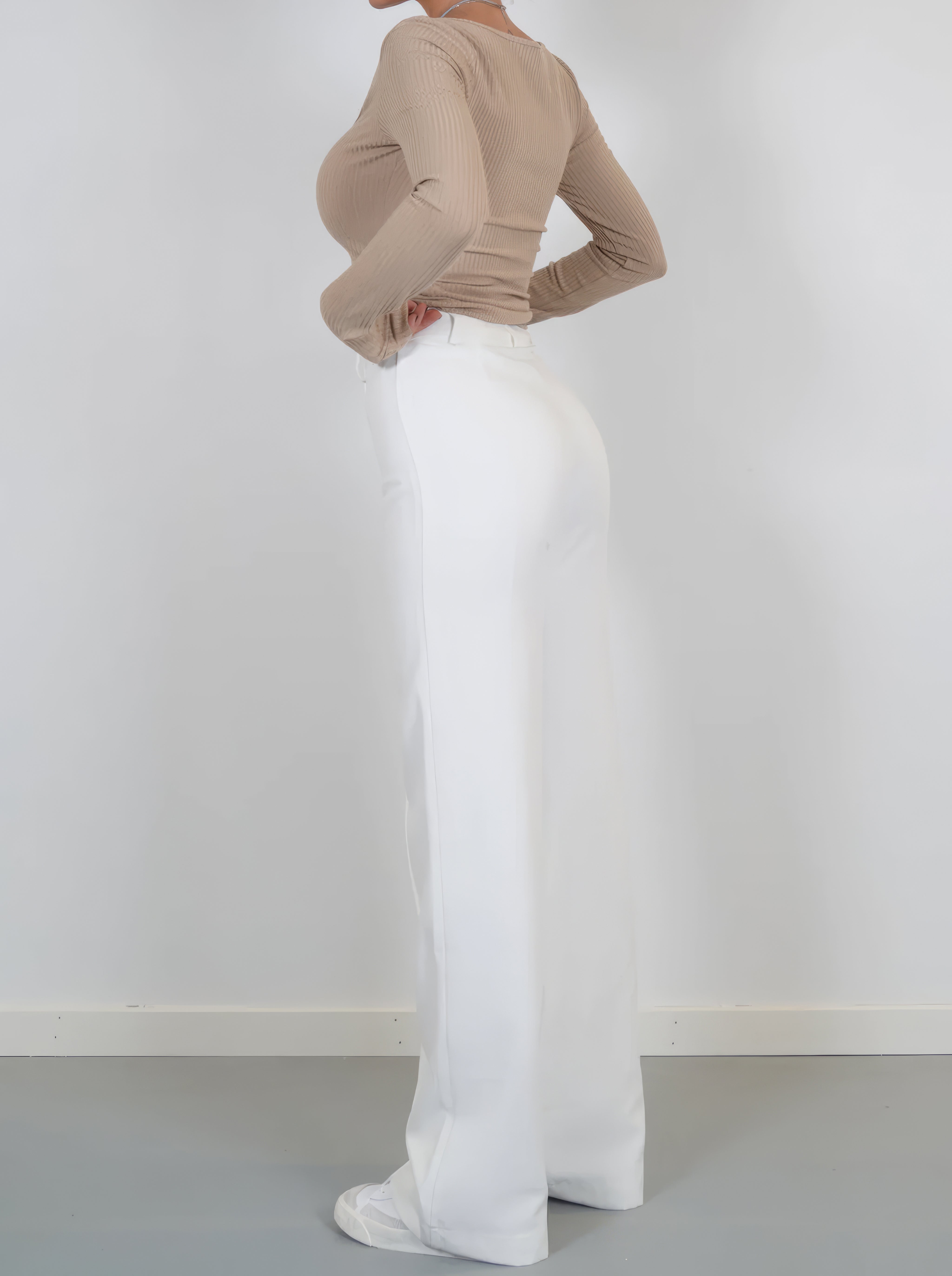 Helga | Hose mit weitem Bein und hoher Taille-Becker Boutique