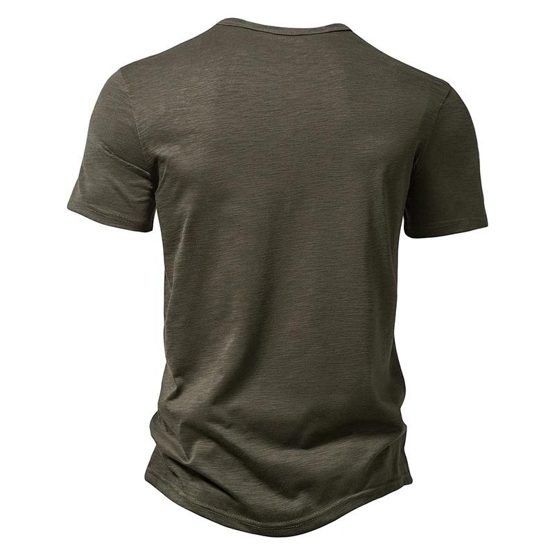 Henley | Herren-Polo - Henley-Kragen atmungsaktives Herren-T-Shirt-Becker Boutique