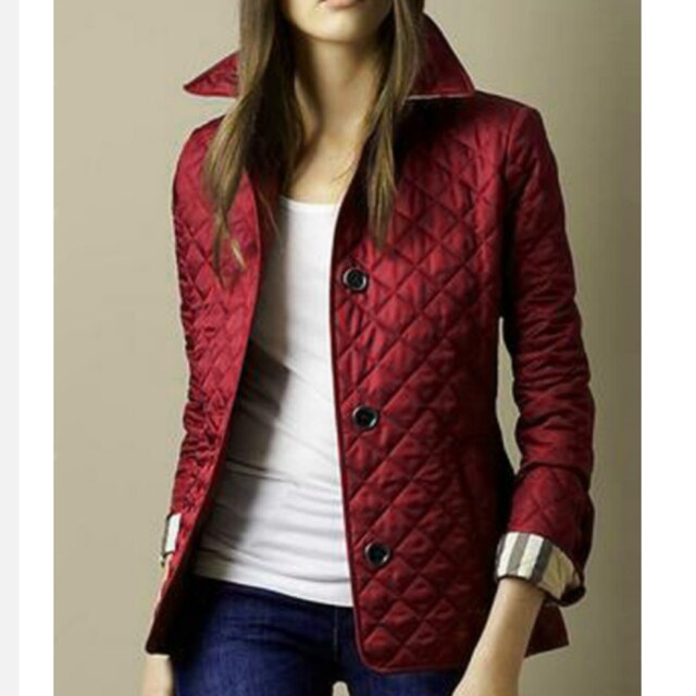 Damen übergangsjacke | Quilted button up