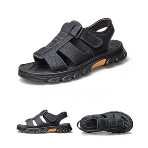 Herman | Bequeme orthopädische Ledersandalen für Männer-Becker Boutique