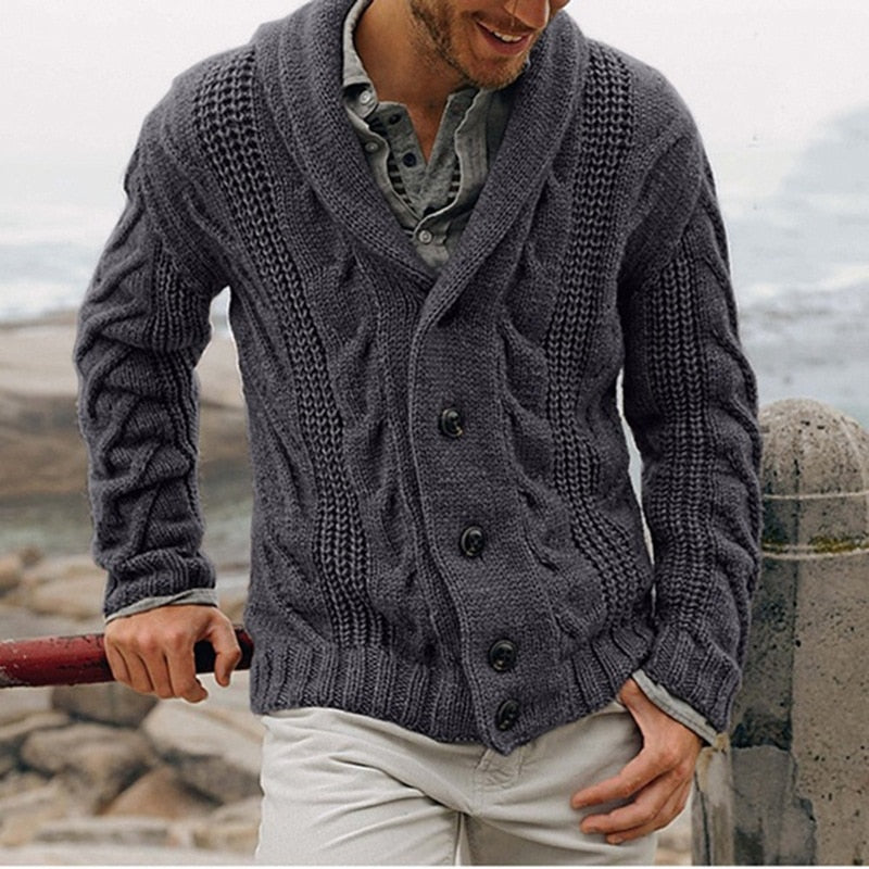 Herren Warme Cardigan | Knopfen