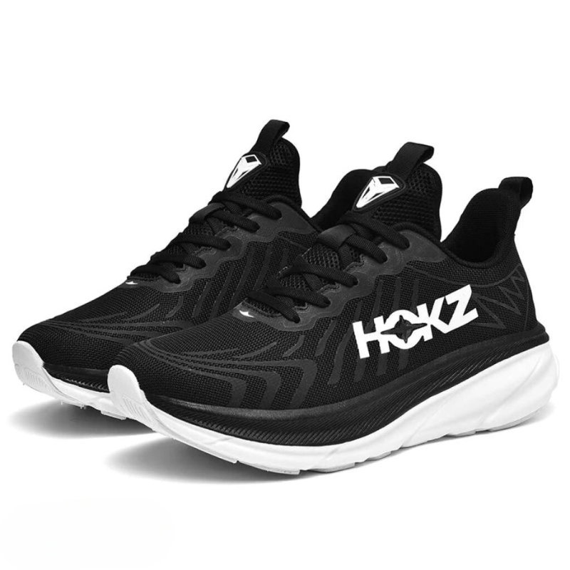 Hokz Carbon | Laufschuhe mit Dämpfung-Schwarz / Weiß-36-Becker Boutique