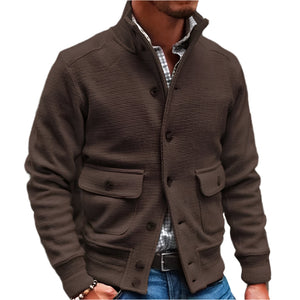 Fort | Klassisk herrevest med knaplukning og lommer-Brun-Fort | Gilet Classique pour Hommes avec Fermeture à Boutons et Poches - €39-Bentzen Butik