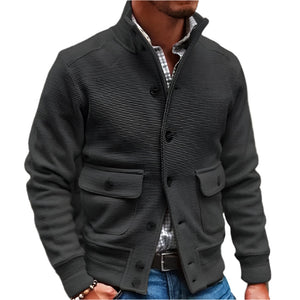 Fort | Klassisk herrevest med knaplukning og lommer-Sort-Fort | Gilet Classique pour Hommes avec Fermeture à Boutons et Poches - €39-Bentzen Butik