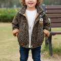 Kids Bomber Jacket | Leopard Print