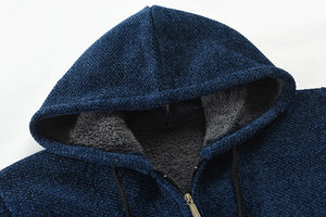 Ivan | Herren-Kapuzenjacke Mittellang aus Wolle-Becker Boutique