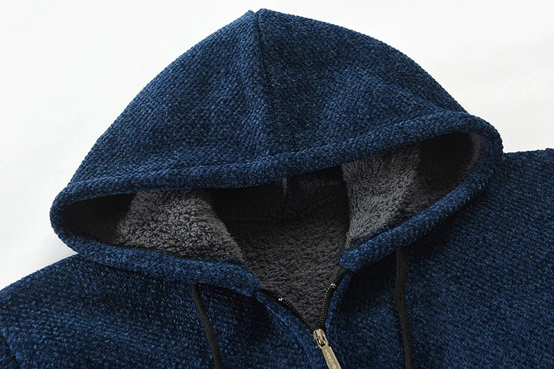 Ivan | Herren-Kapuzenjacke Mittellang aus Wolle-Becker Boutique