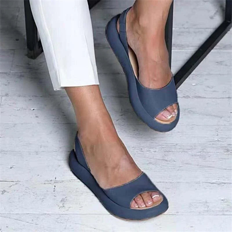 Jalene | Super Bequeme Sommer Sandalen-Blau-35-Becker Boutique