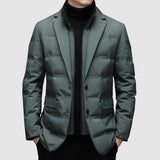 Classic men's down jacket | Black | Grey