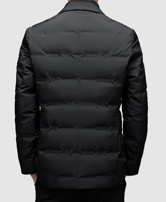 Classic men's down jacket | Black | Grey