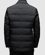 Classic men's down jacket | Black | Grey