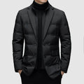 Classic men's down jacket | Black | Grey