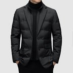 Classic men's down jacket | Black | Grey