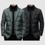 Classic men's down jacket | Black | Grey