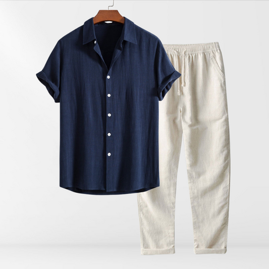 Janick - Leinenhemd und -hose - Sommerset