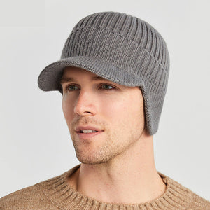 Jarno | Strickmütze mit Ohrenschutz und Klappe-Becker Boutique