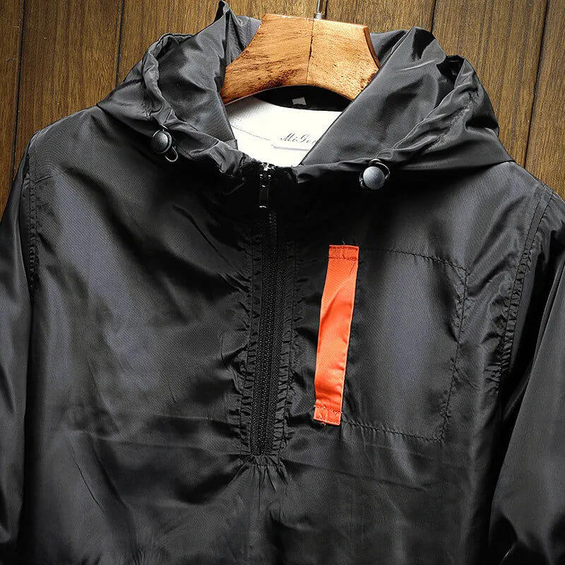 Jordan | Windbreaker-Jacke mit halbem Reißverschluss-Becker Boutique