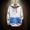 Jordan | Windbreaker-Jacke mit halbem Reißverschluss-Grau-XS-Becker Boutique