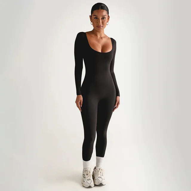 JumpSuit | Ganzkörper-Shapewear-Schwarz-S-Becker Boutique