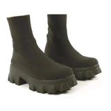 Karolina | Stiefeletten mit dicken Sohlen-Militärgrün-38-Becker Boutique