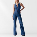 Katia | Denim jumpsuit with zipper