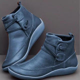 Kev | Wasserdichte Stiefeletten-Blau-35-Becker Boutique