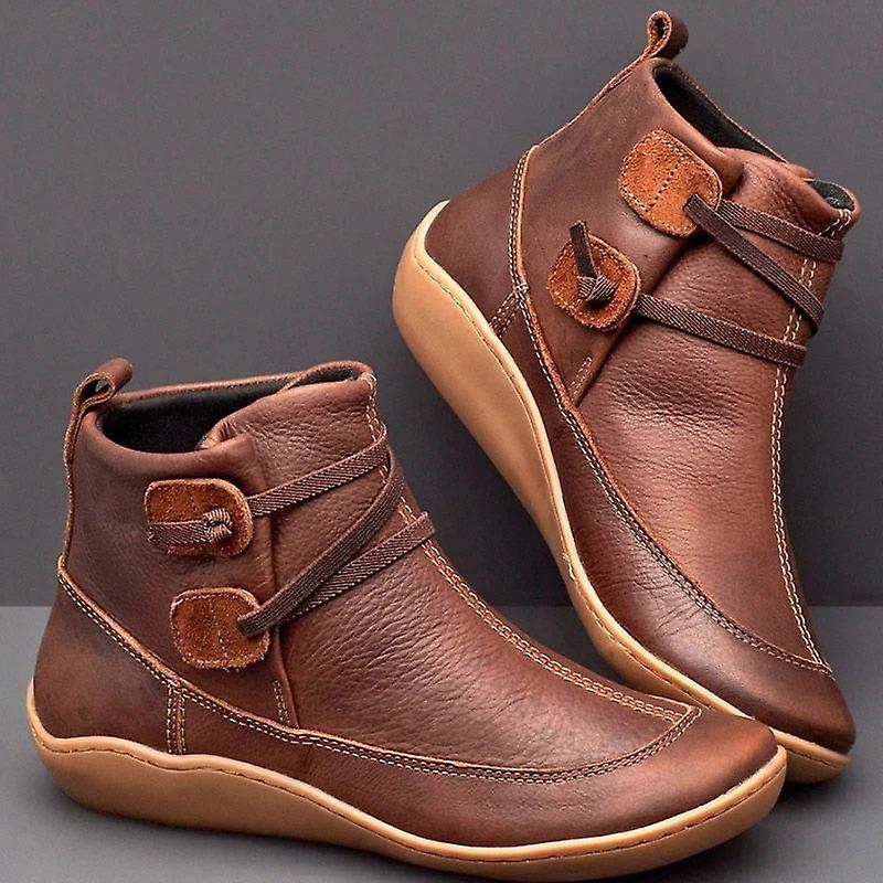Kev | Wasserdichte Stiefeletten-Braun-35-Becker Boutique